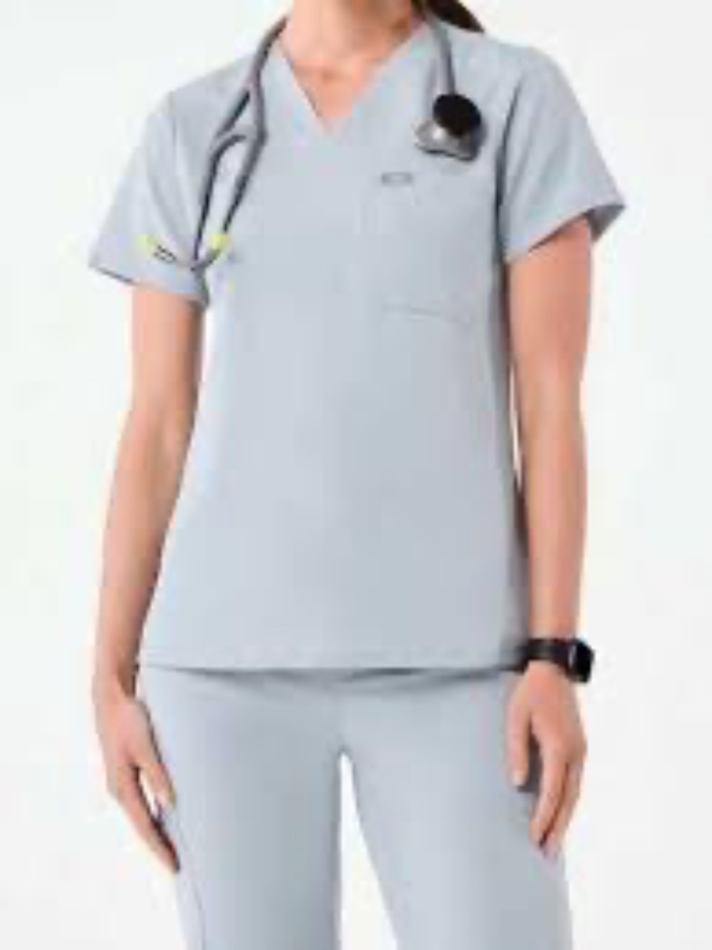 XS Figs Dusty Blue Scrub Set